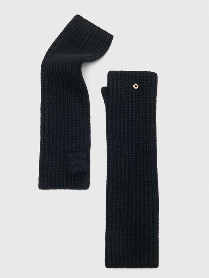 Guanti senza dita lana e cashmere