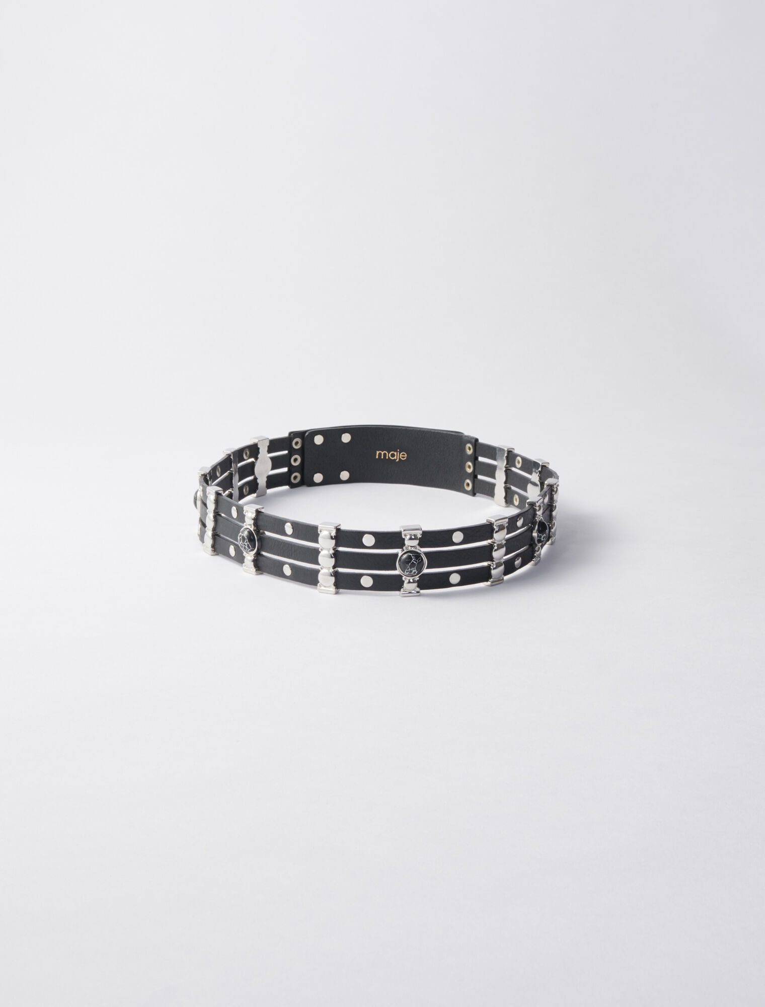 Cintura in pelle liscia