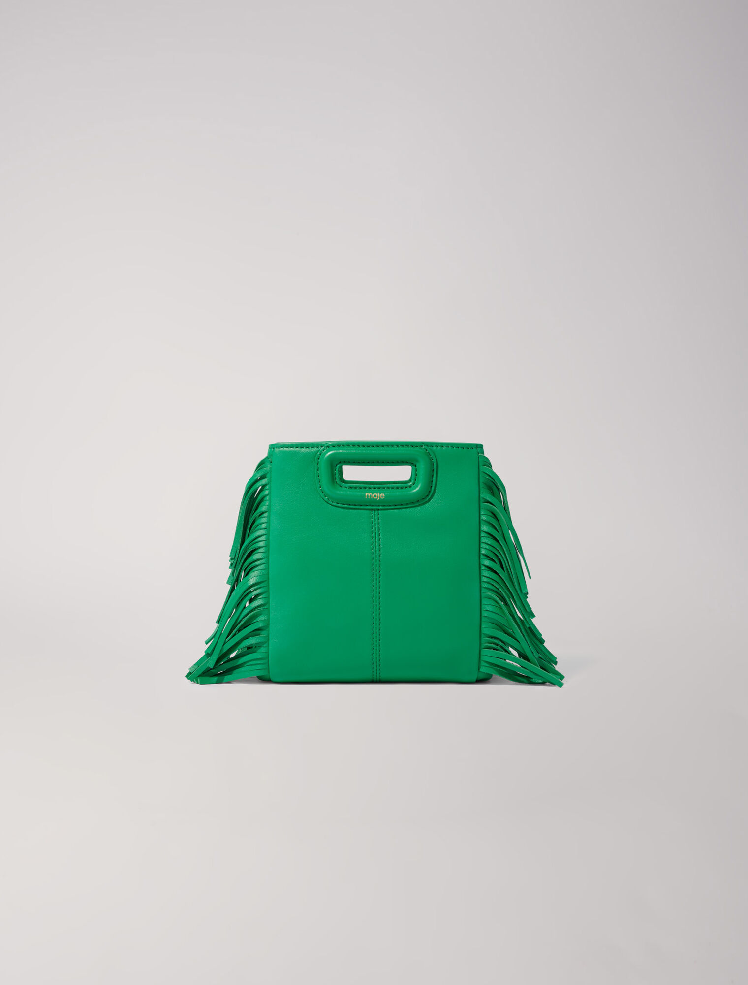 Borsa M in pelle con borchie