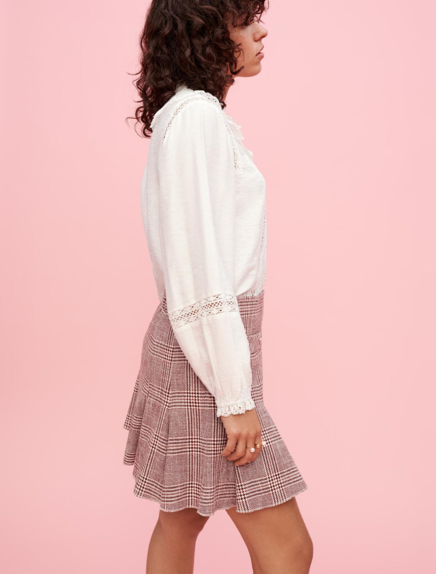 Camicia con ricami inglesi