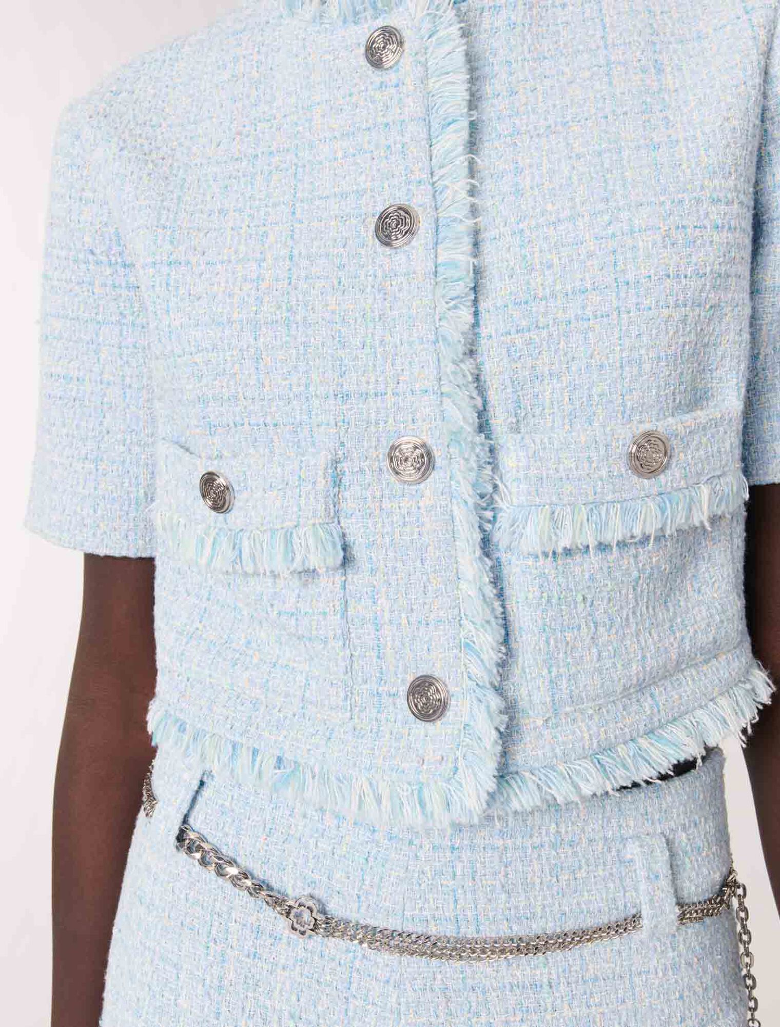 Giacca corta in tweed