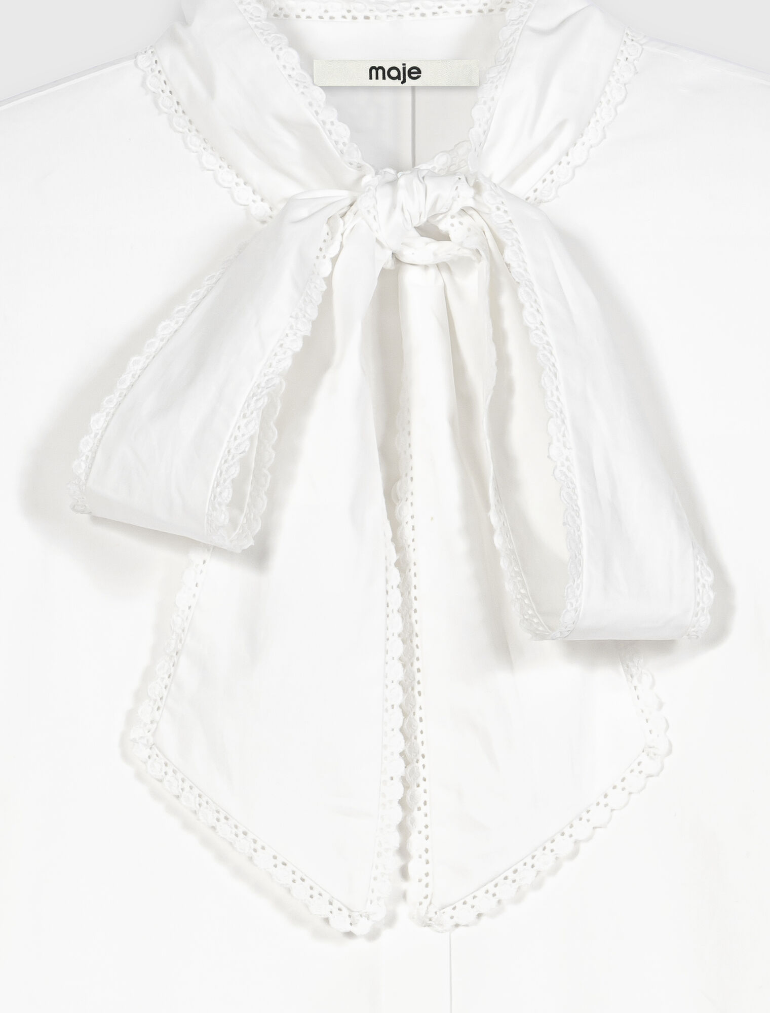 Camicia con fiocco rimovibile