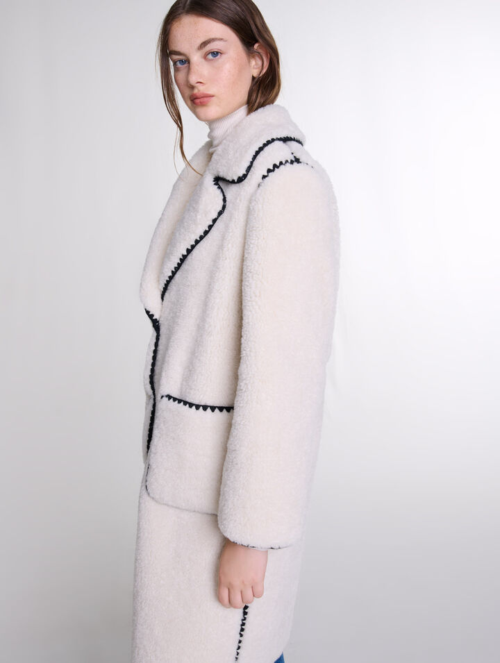 Cappotto midi felpato