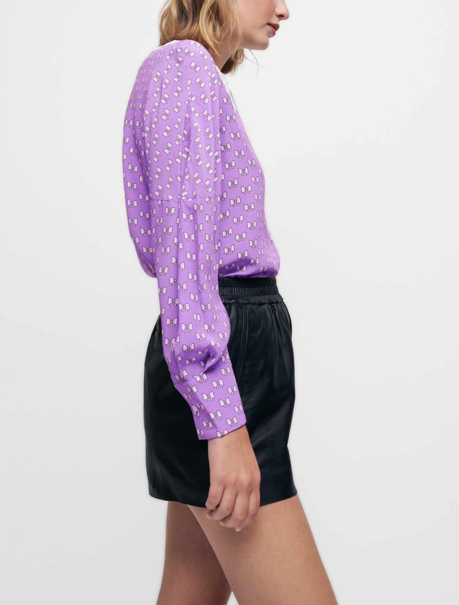Camicia con stampa a fiocchi