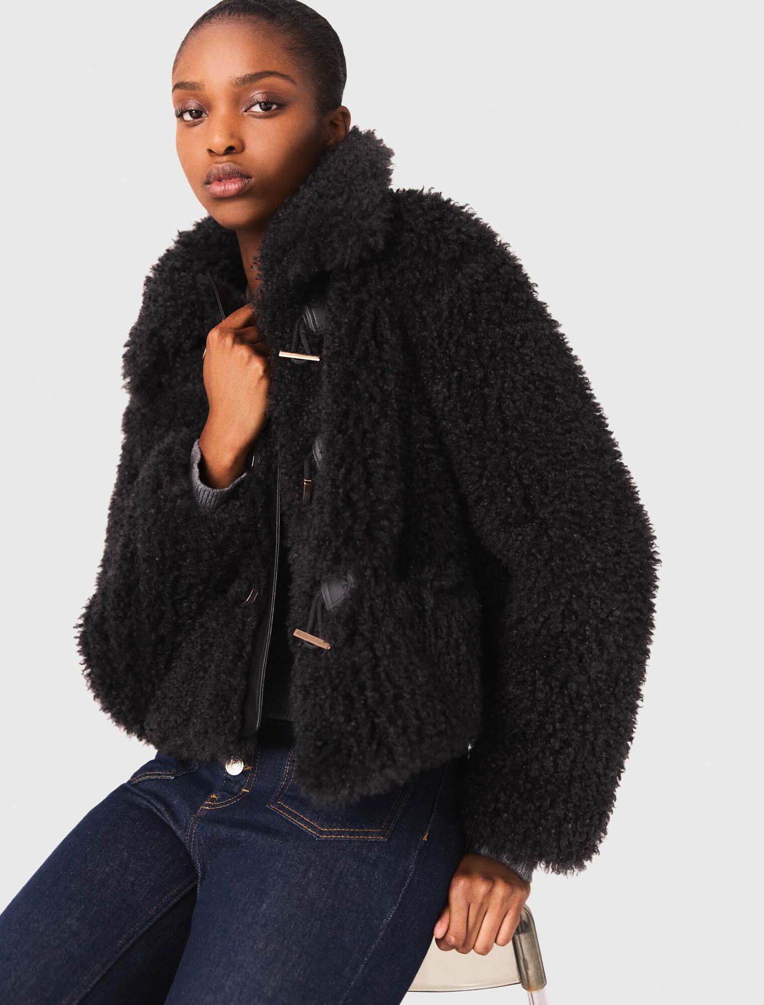 Cappotto corto in spugna