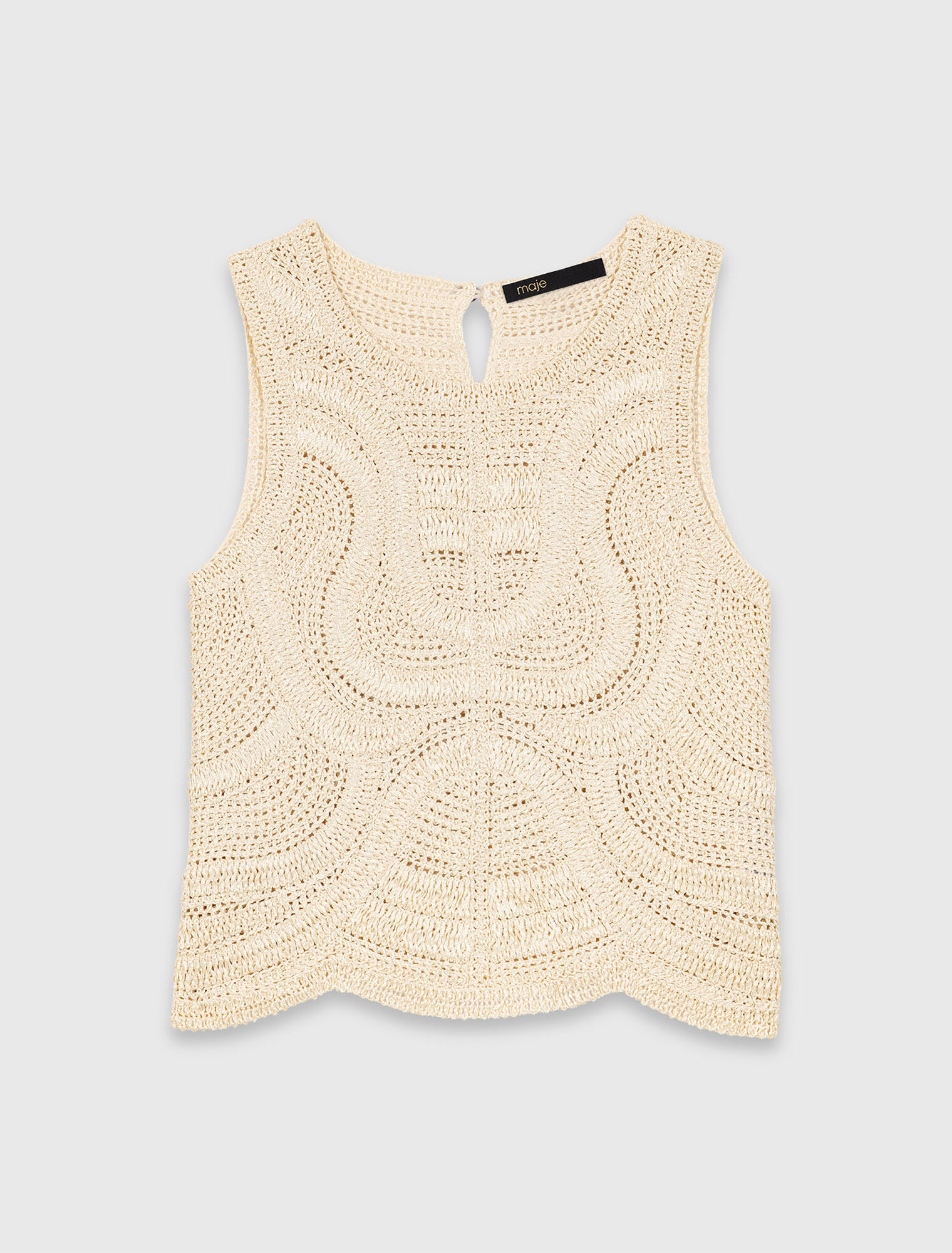 Top senza maniche in crochet