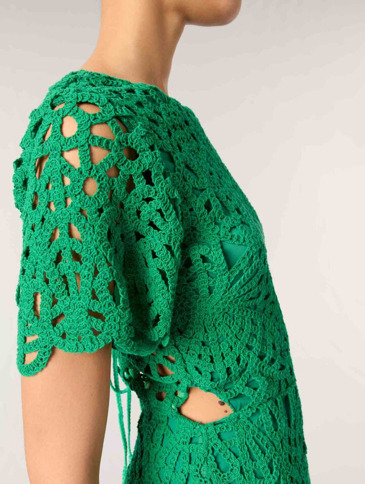 Abito corto in crochet