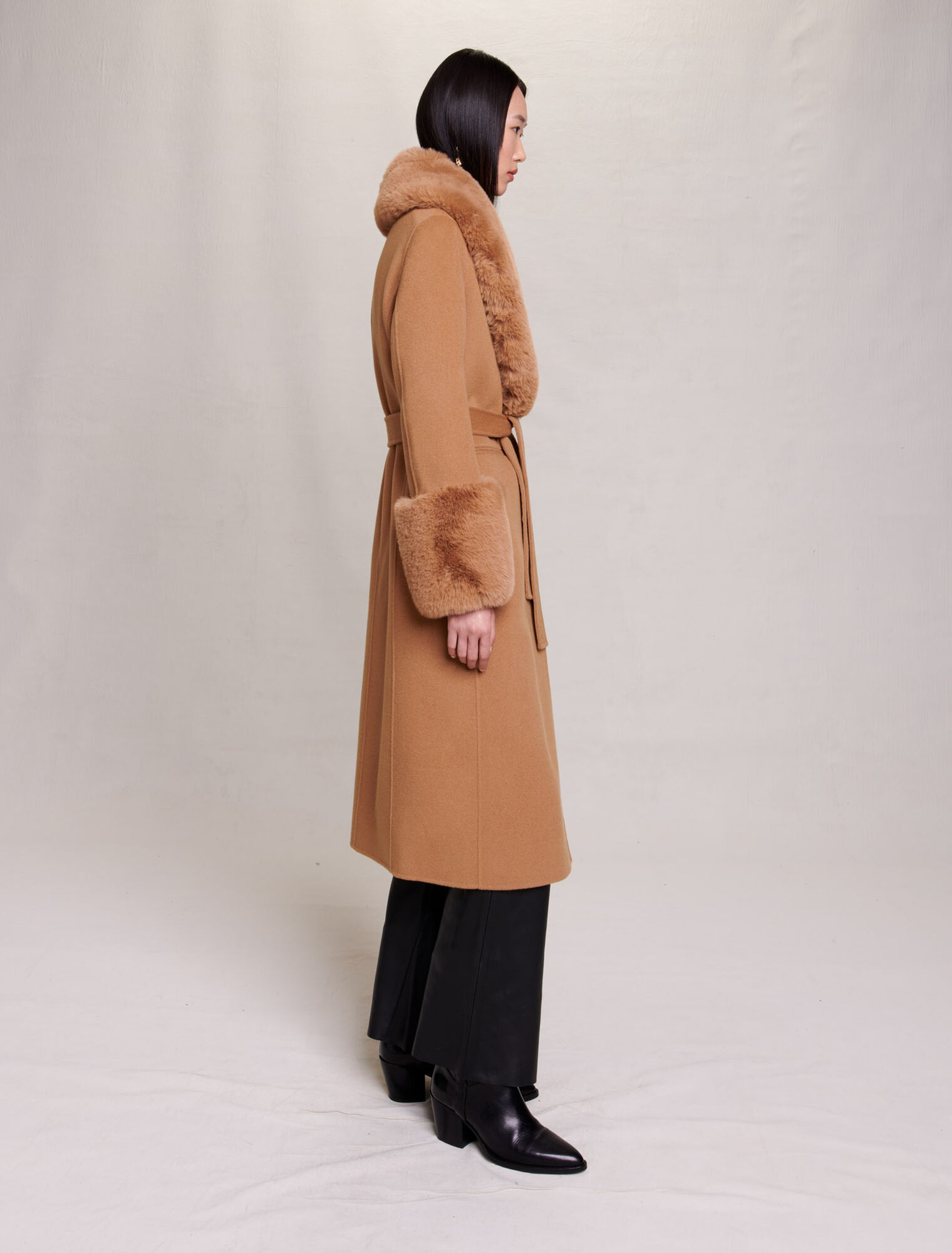 Cappotto lungo in lana