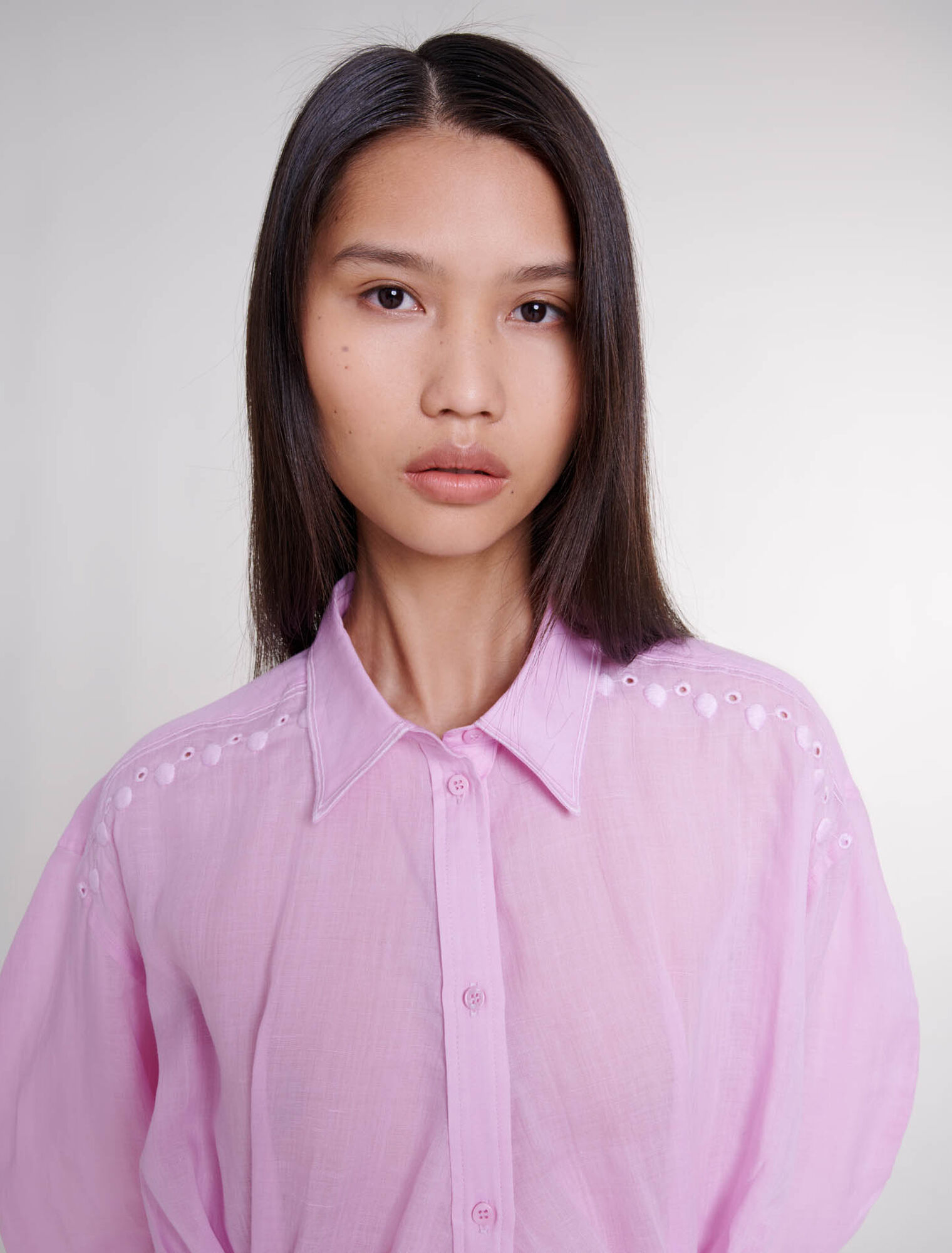 Camicia corta in ramia