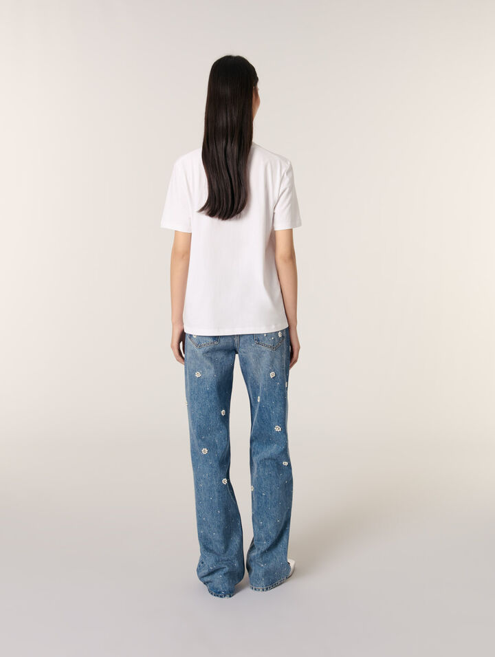 T-shirt con ricamo