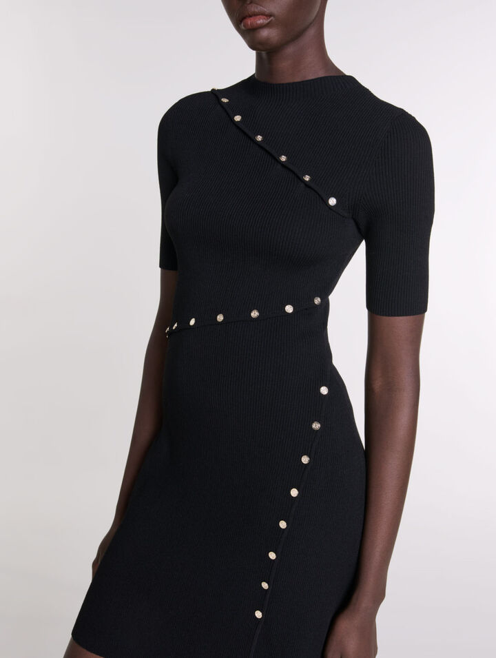 Abito in maglia a costine