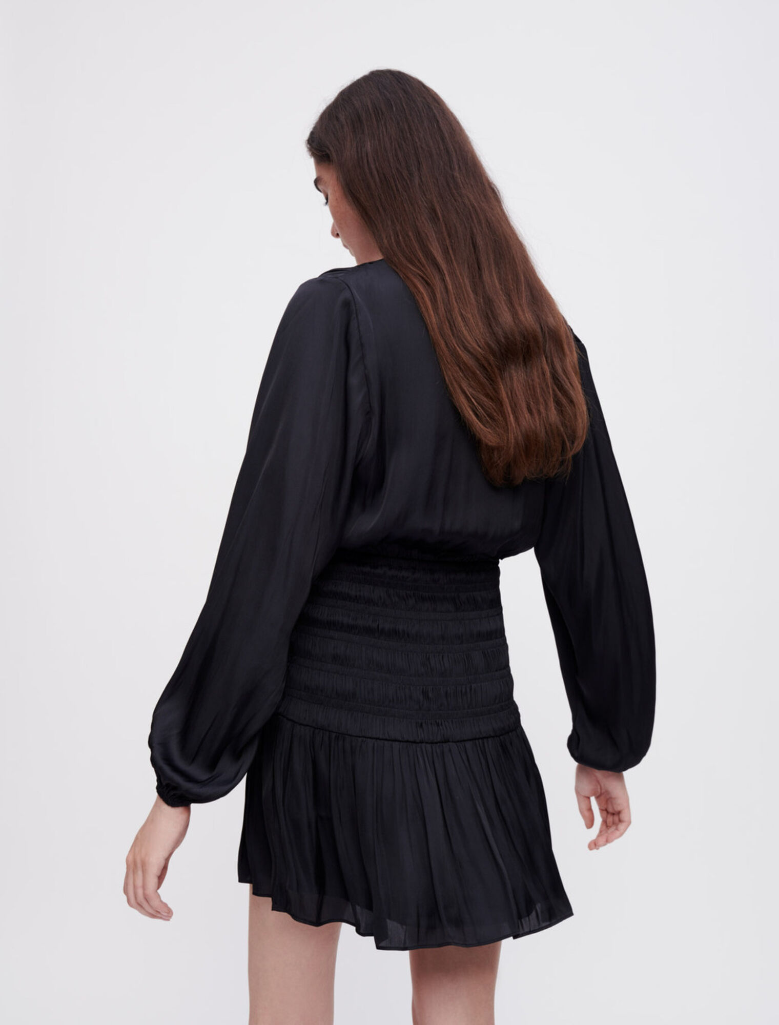 Abito in raso smocked