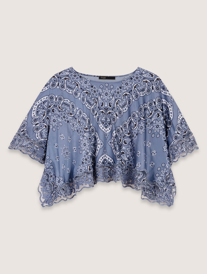 Top fluido con stampa