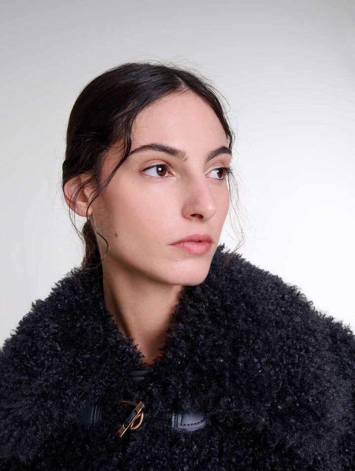 Cappotto corto in spugna