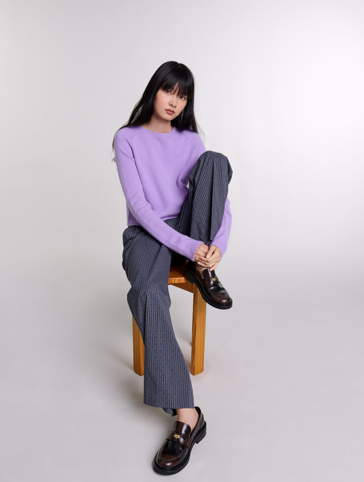 Pantaloni da tailleur glitterati
