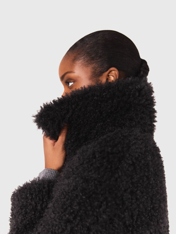 Cappotto corto in spugna