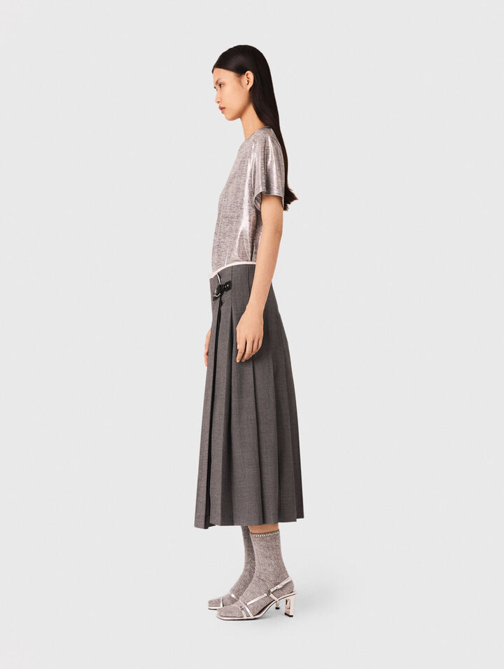 T-shirt in lamé