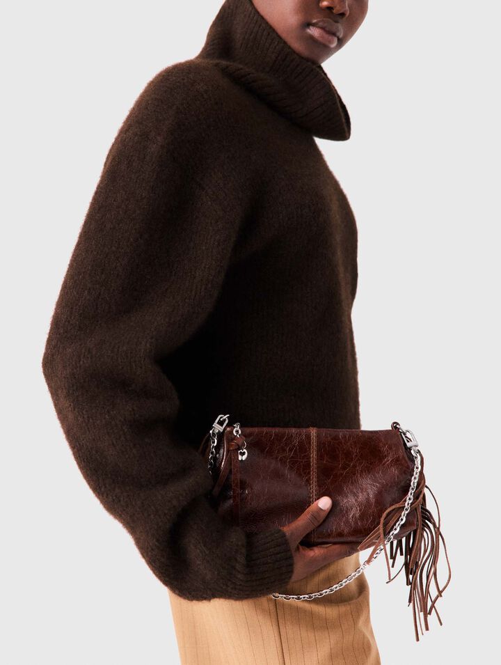 Maglione dolcevita in misto yak