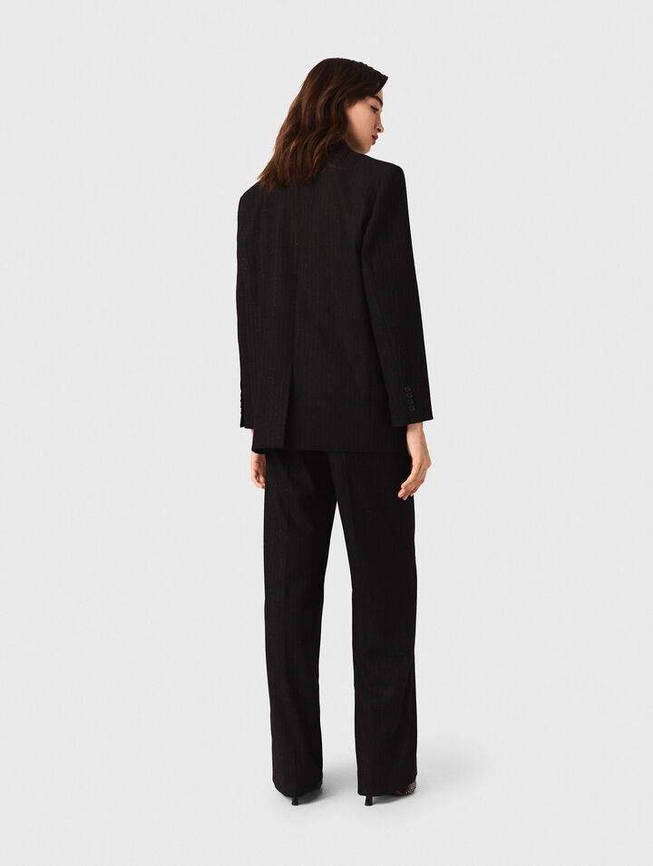 Giacca da tailleur con strass