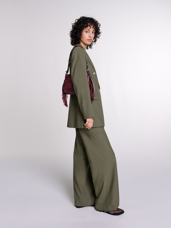 Pantaloni da tailleur gamba dritta