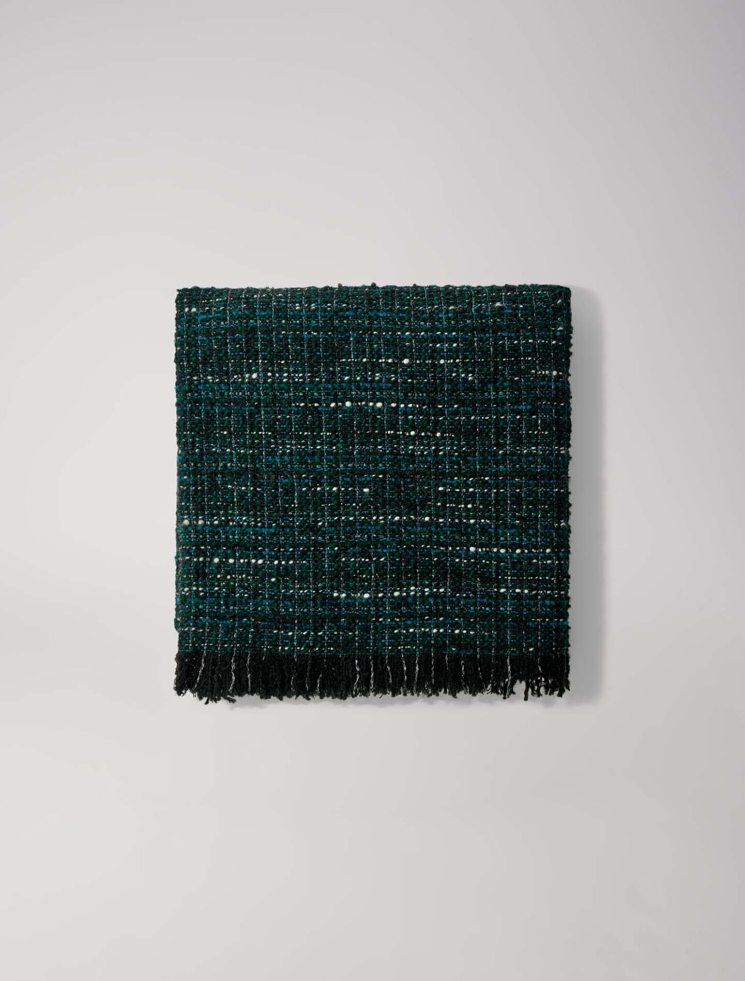 Poncho in tweed