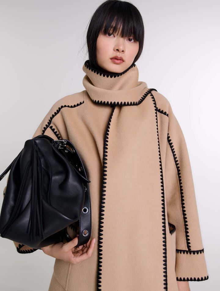 Cappotto bicolor double face