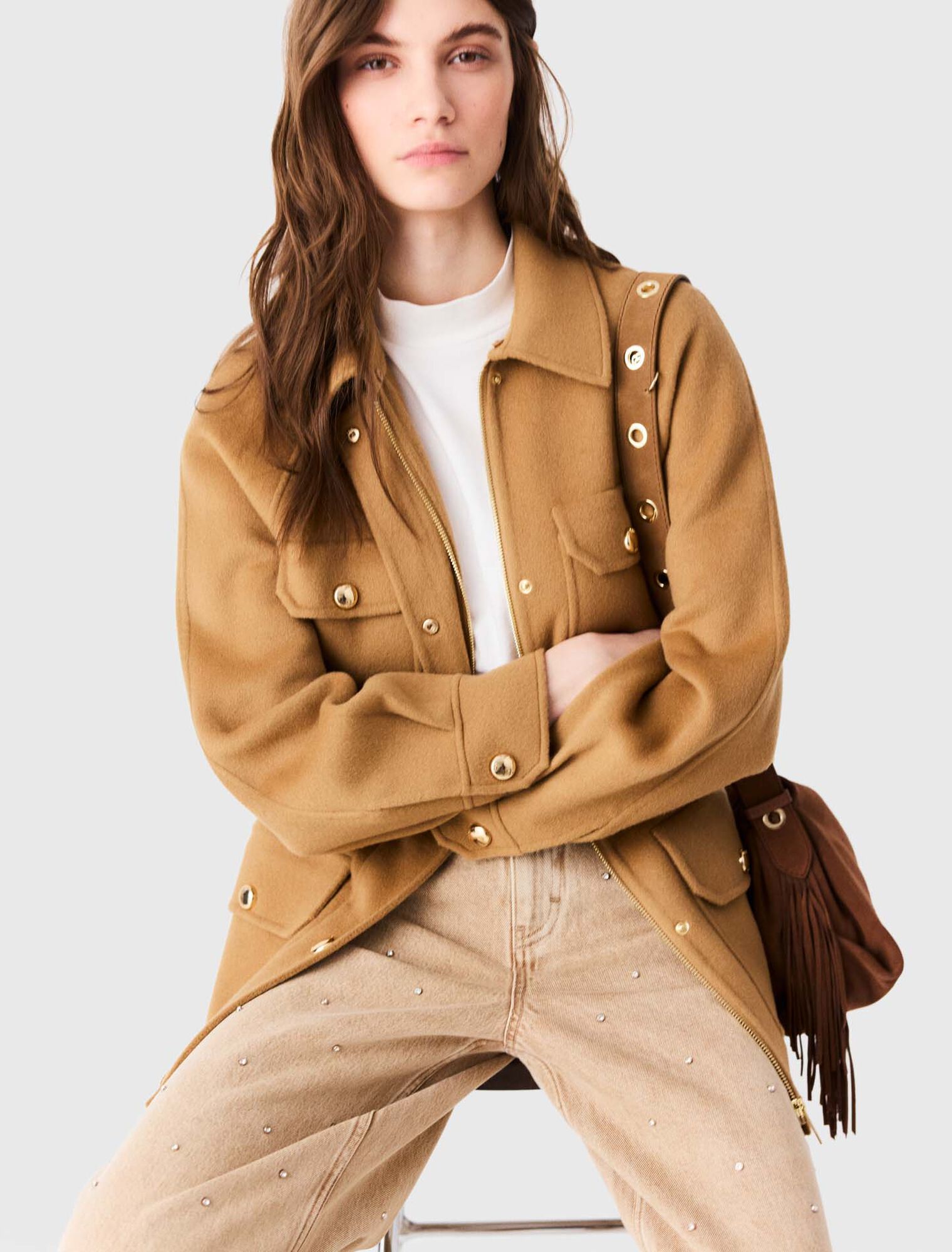 Cappotto midi in lana