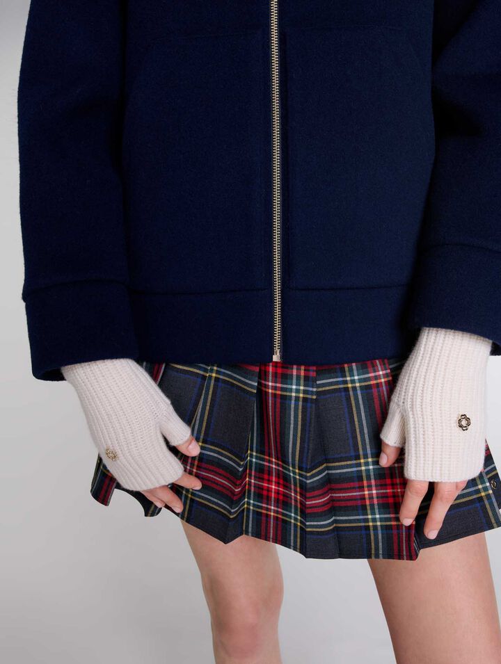 Guanti senza dita lana e cashmere