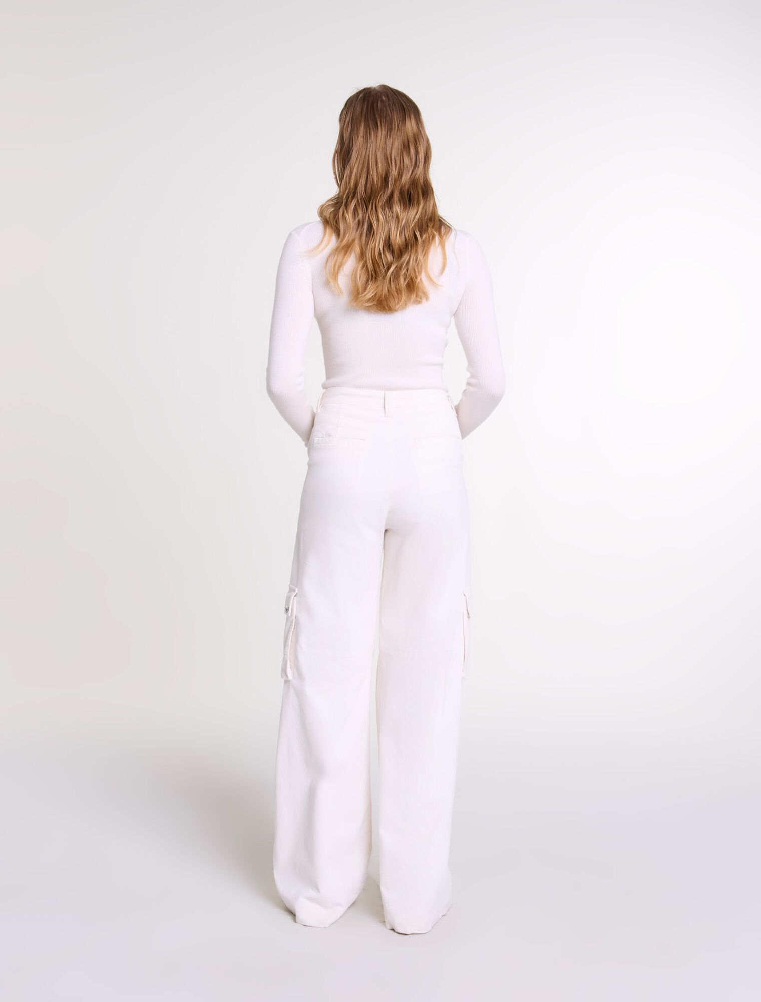Pantaloni cargo in velluto