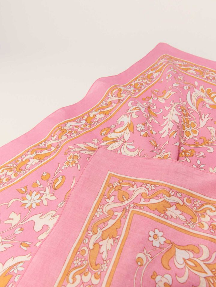 Foulard 65 x 65 stampa a fiori