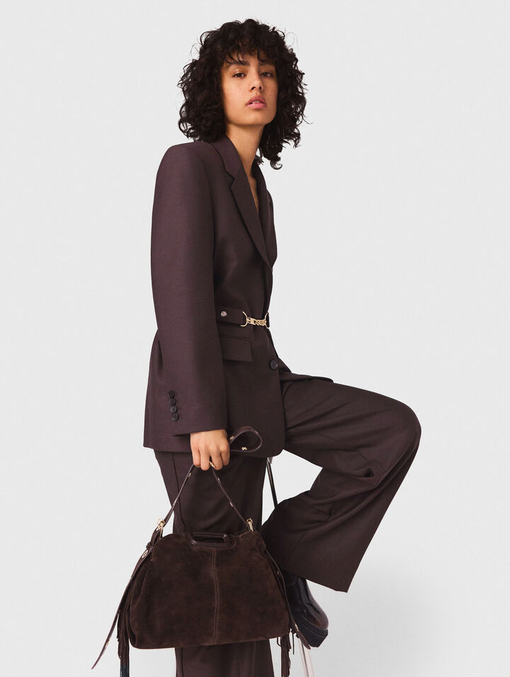 Giacca da tailleur con cintura