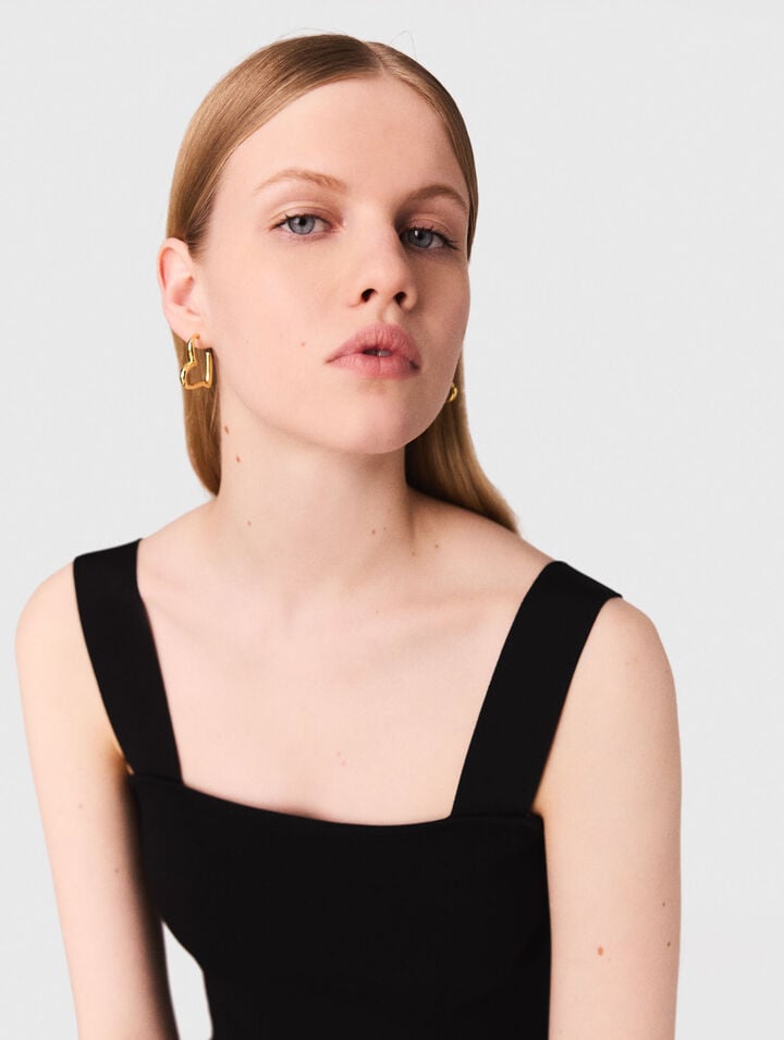 Gonna lunga in tulle ricamato