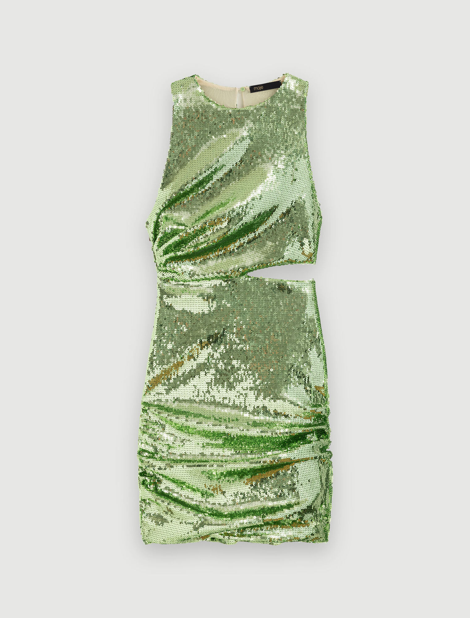 Abito in paillettes verdi
