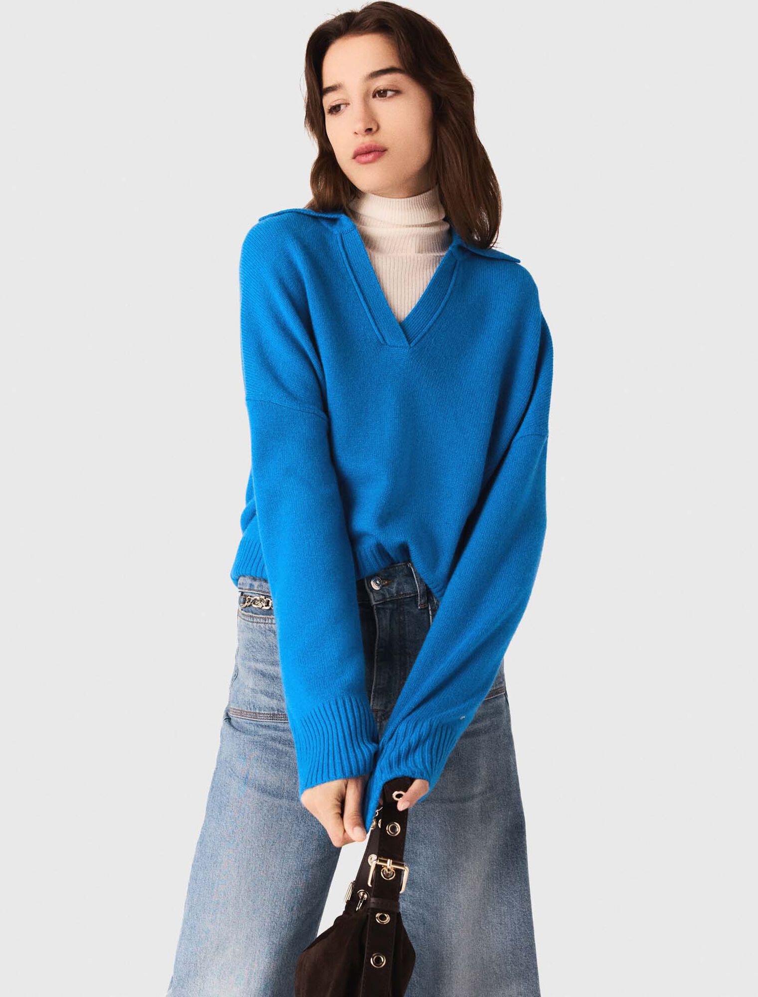 Cardigan in lana mélange