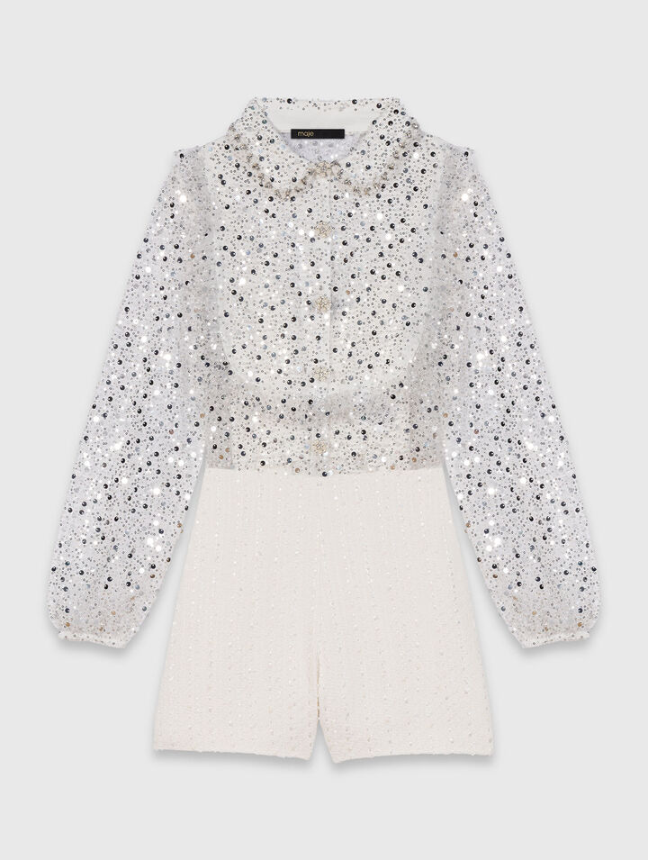 Tutina corta in tweed