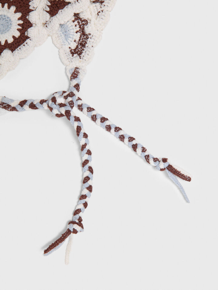 Sciarpa triangolare in maglia