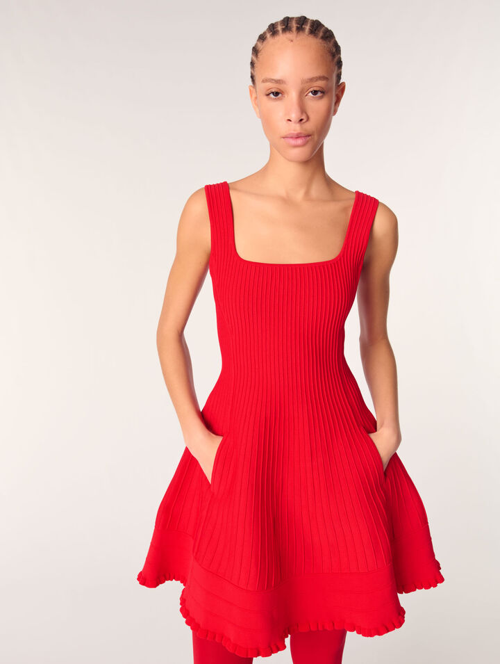 Abito corto in maglia