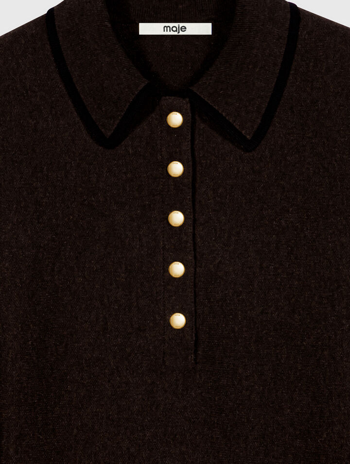 Abito a polo in maglia