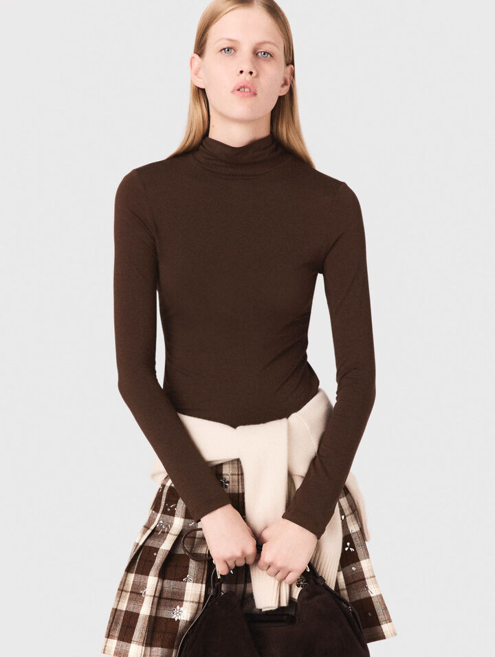T-shirt a collo alto
