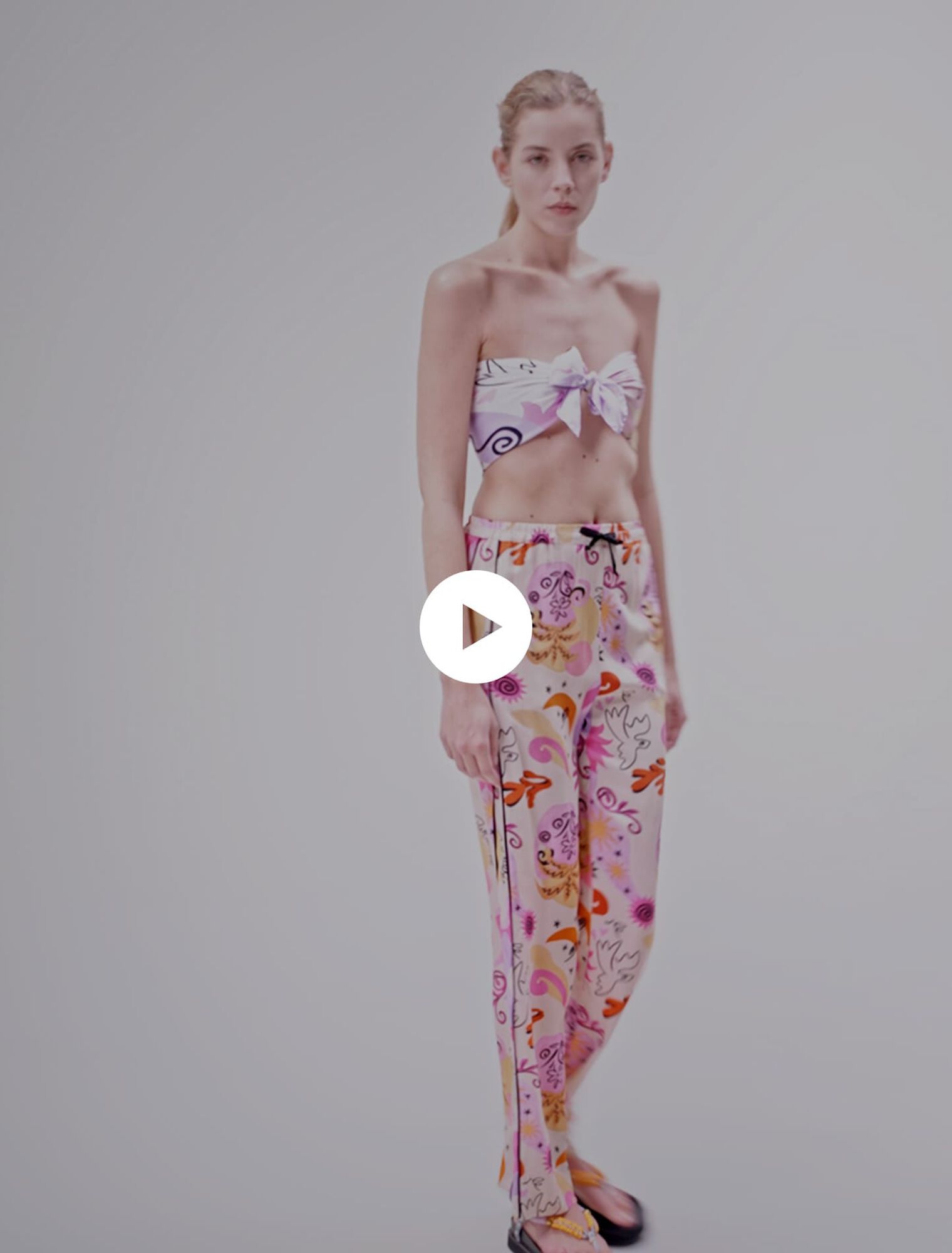 Pantaloni in seta