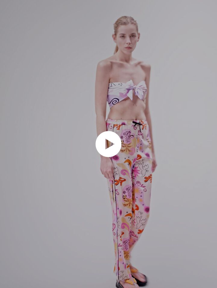 Pantaloni in seta