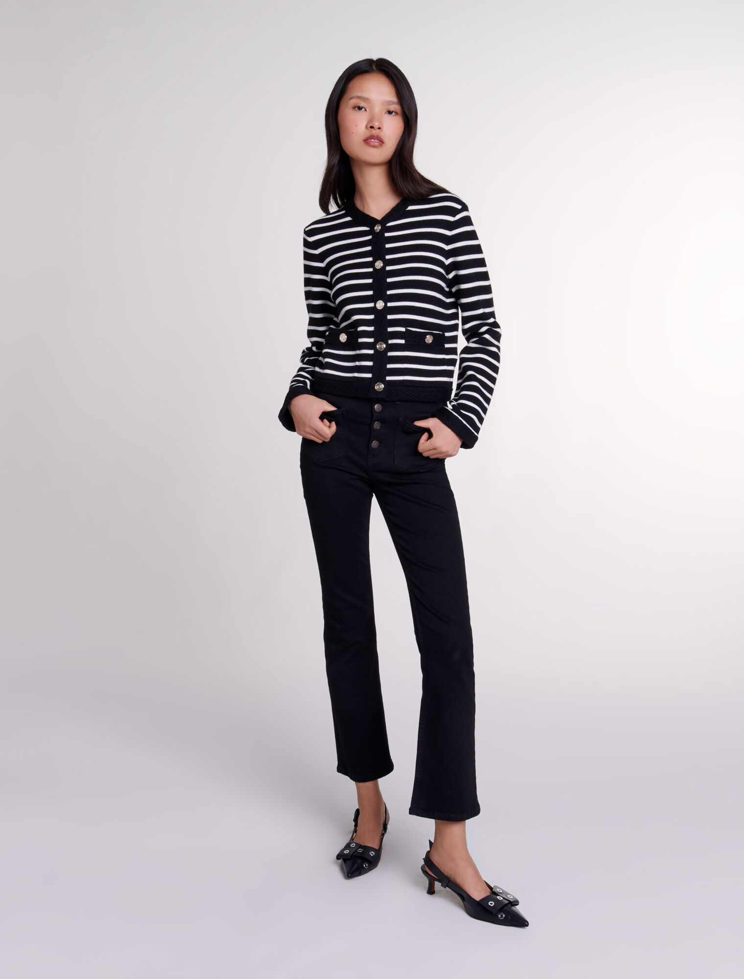 Cardigan a righe 