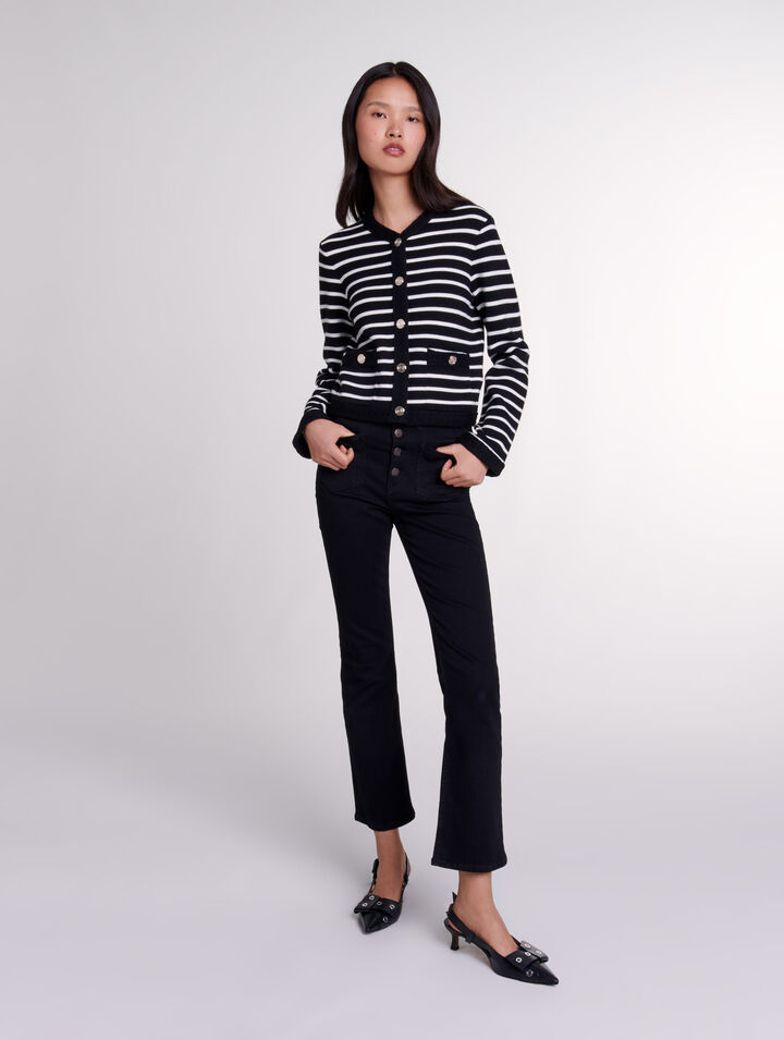 Cardigan a righe 