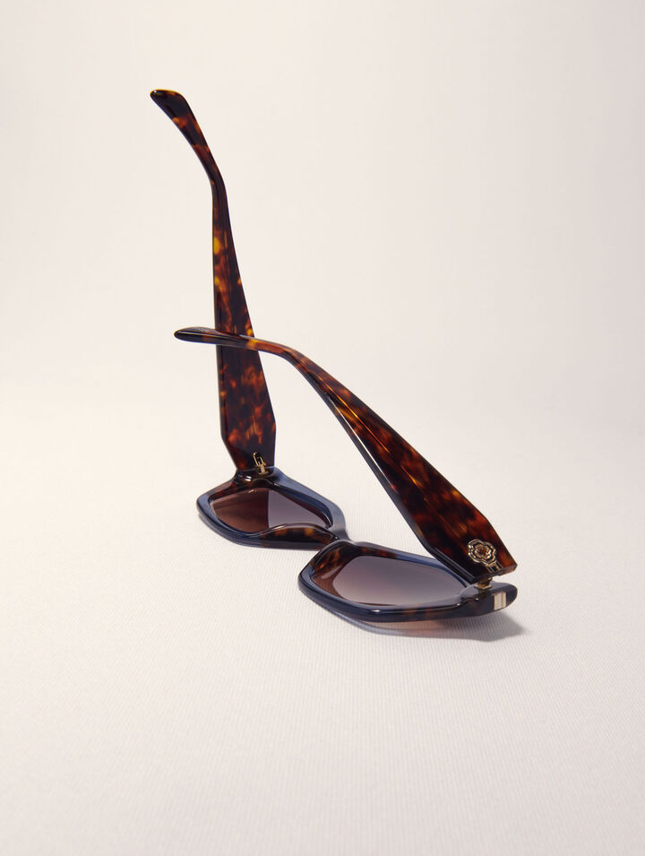 Occhiali cat-eye in acetato