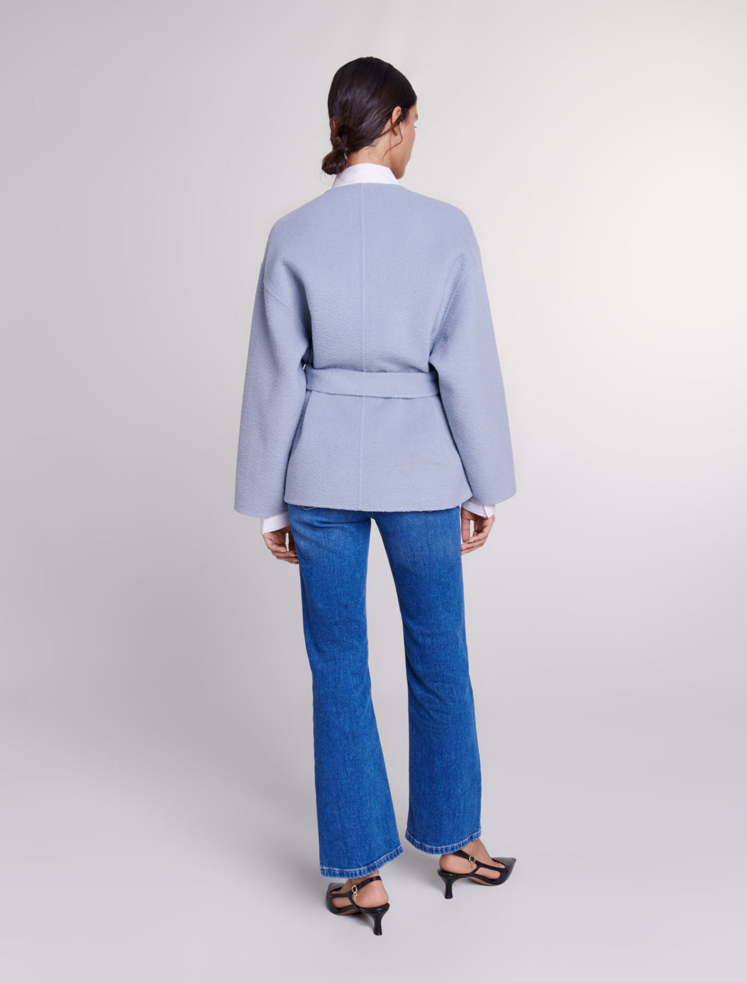 Cappotto corto con cintura