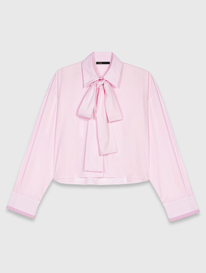 Camicia corta con lavallière