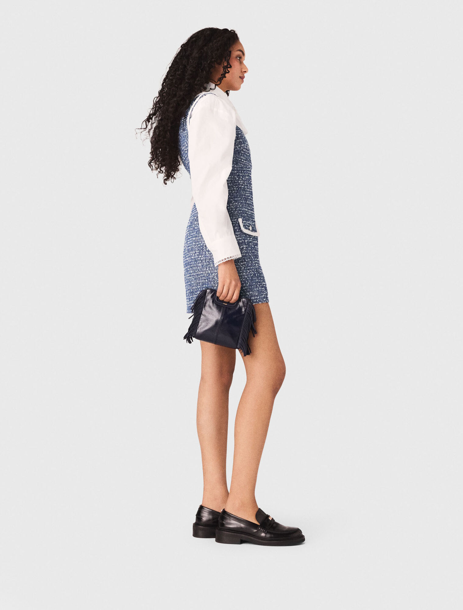 Abito corto in tweed