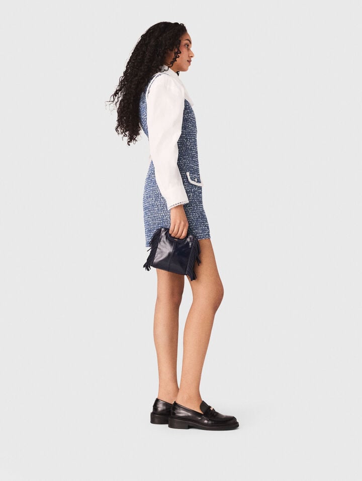 Abito corto in tweed