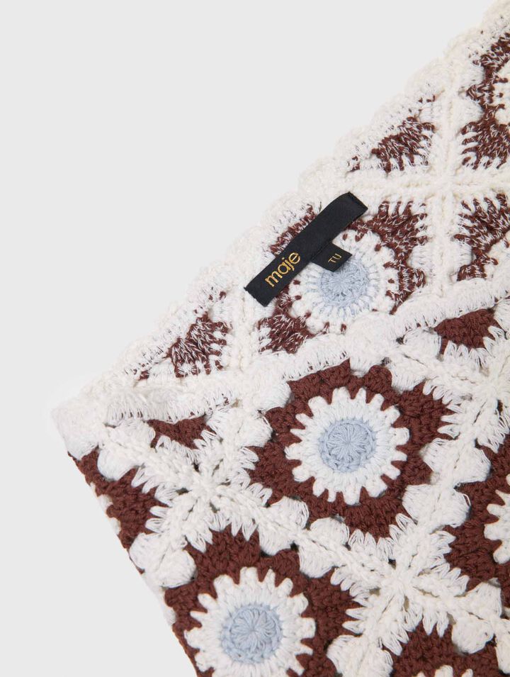 Sciarpa triangolare in maglia