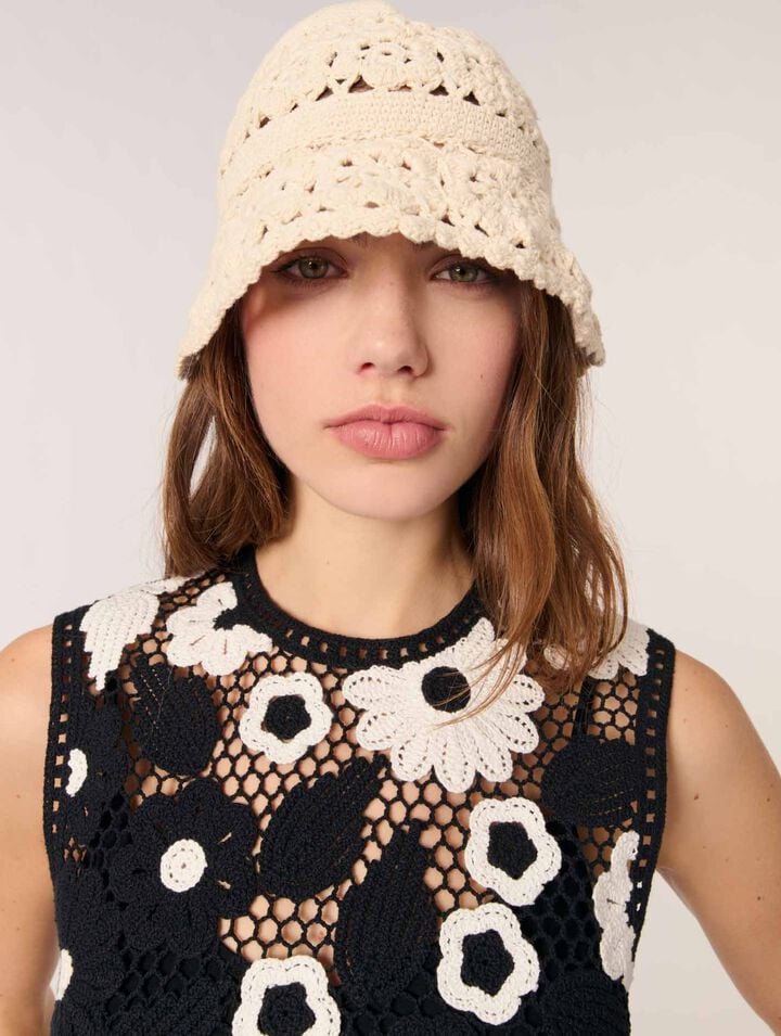 Top in crochet floreale